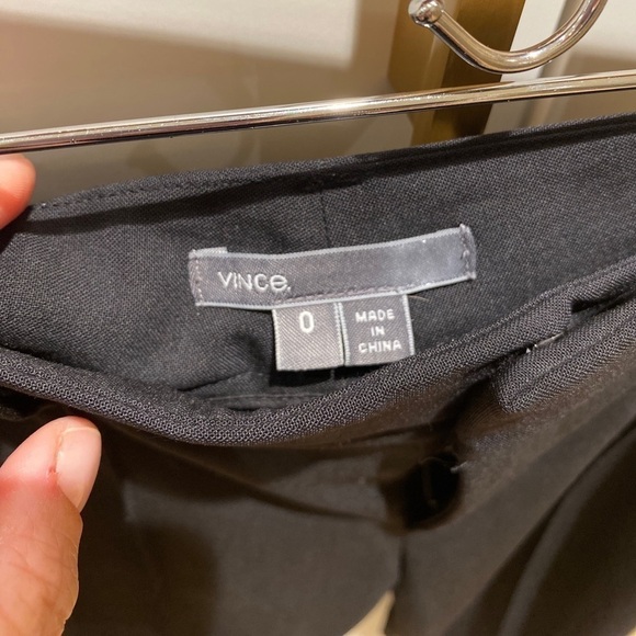 vince cropped wool pants w leather trim 🖤 - Picture 6 of 10